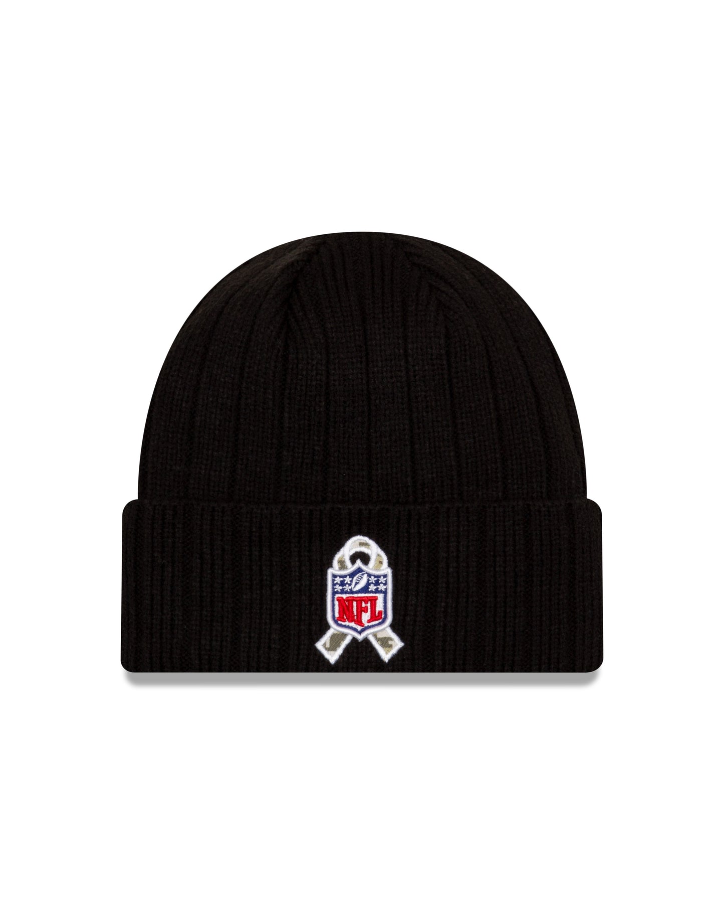 Las Vegas Raiders New Era Salute to Service Sideline Knit Hat- Black