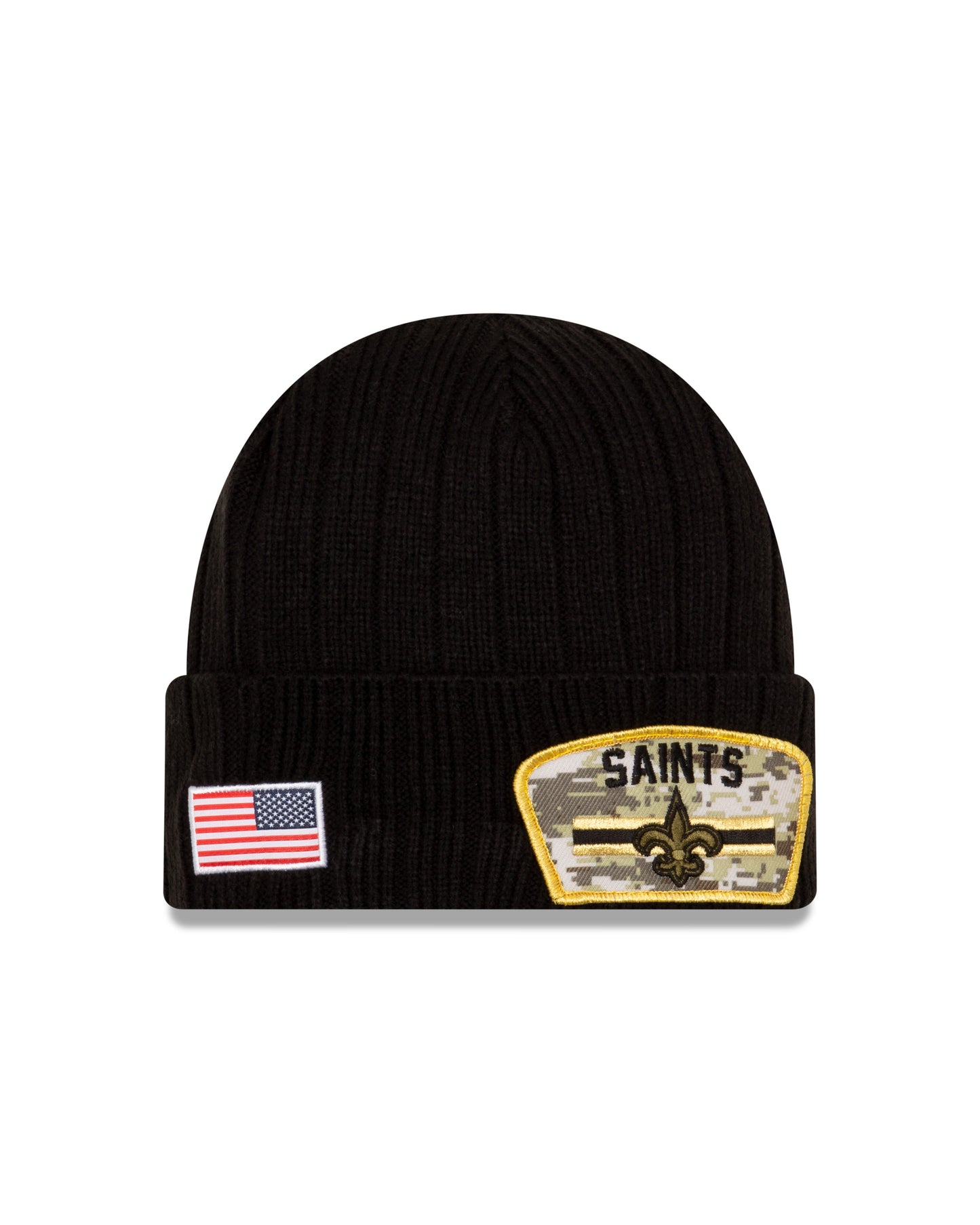 New Orleans Saints 2021 Sideline Salute to Service Knit Hat - Black