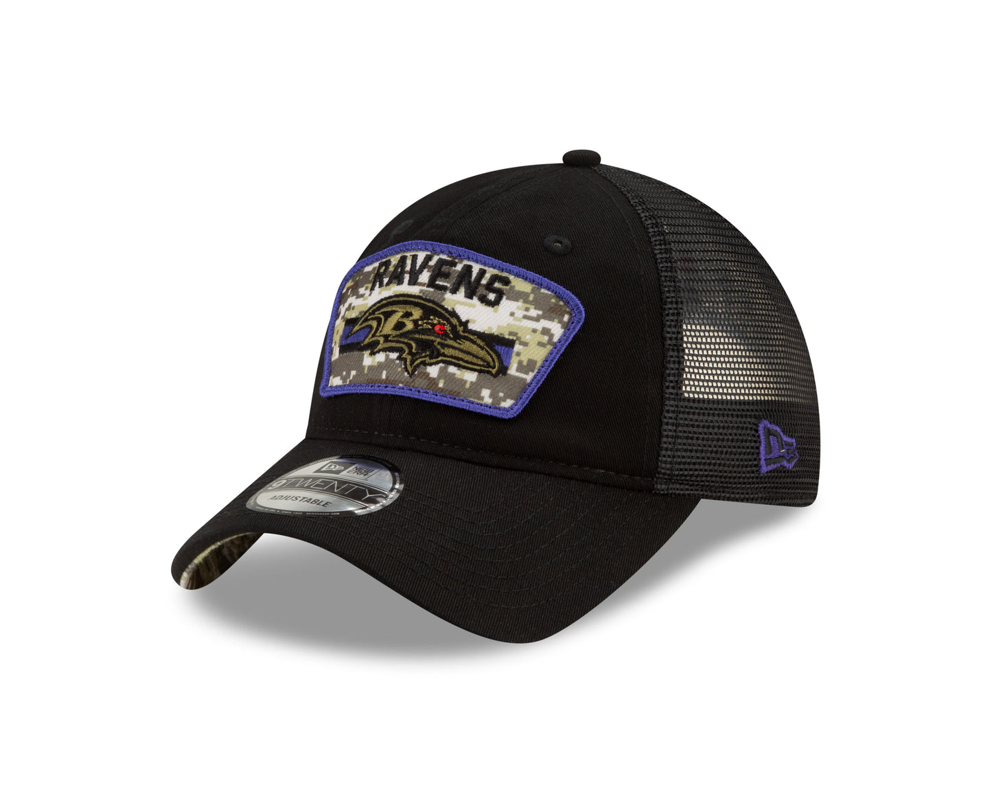 Baltimore Ravens New Era 2021 Salute to Service 9Twenty Adjustable Hat
