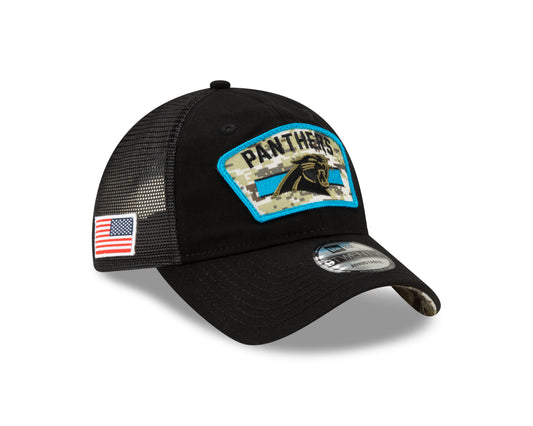 Carolina Panthers New Era 2021 Salute to Service 9Twenty Adjustable Hat