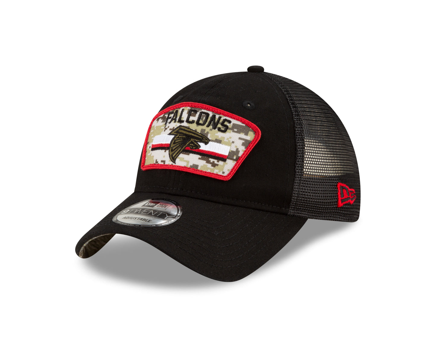 Atlanta Falcons New Era Salute to Service 9Twenty Adjustable Hat - Black
