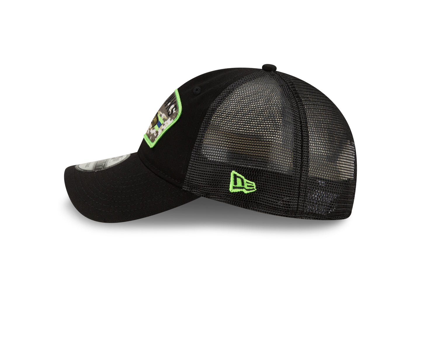 Seattle Seahawks New Era Salute to Service 9Twenty Adjustable Hat- Black