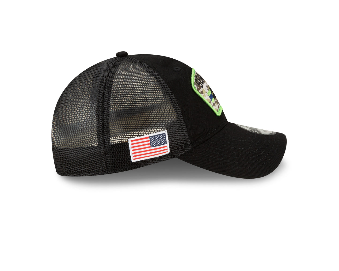 Seattle Seahawks New Era Salute to Service 9Twenty Adjustable Hat- Black