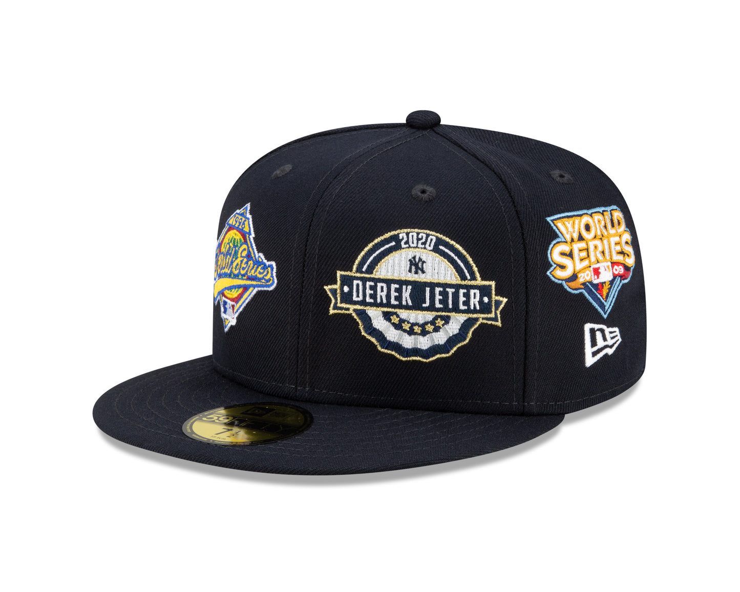 New York Yankees New Era Multi Patch Jeter 59Fifty Fitted Hat - Blue