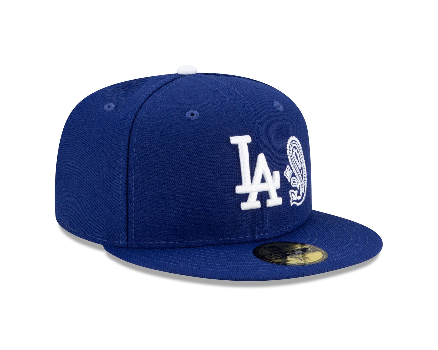 Los Angeles Dodgers New Era Paisley Patchwork Undervisor 59FIFTY Fitted Hat