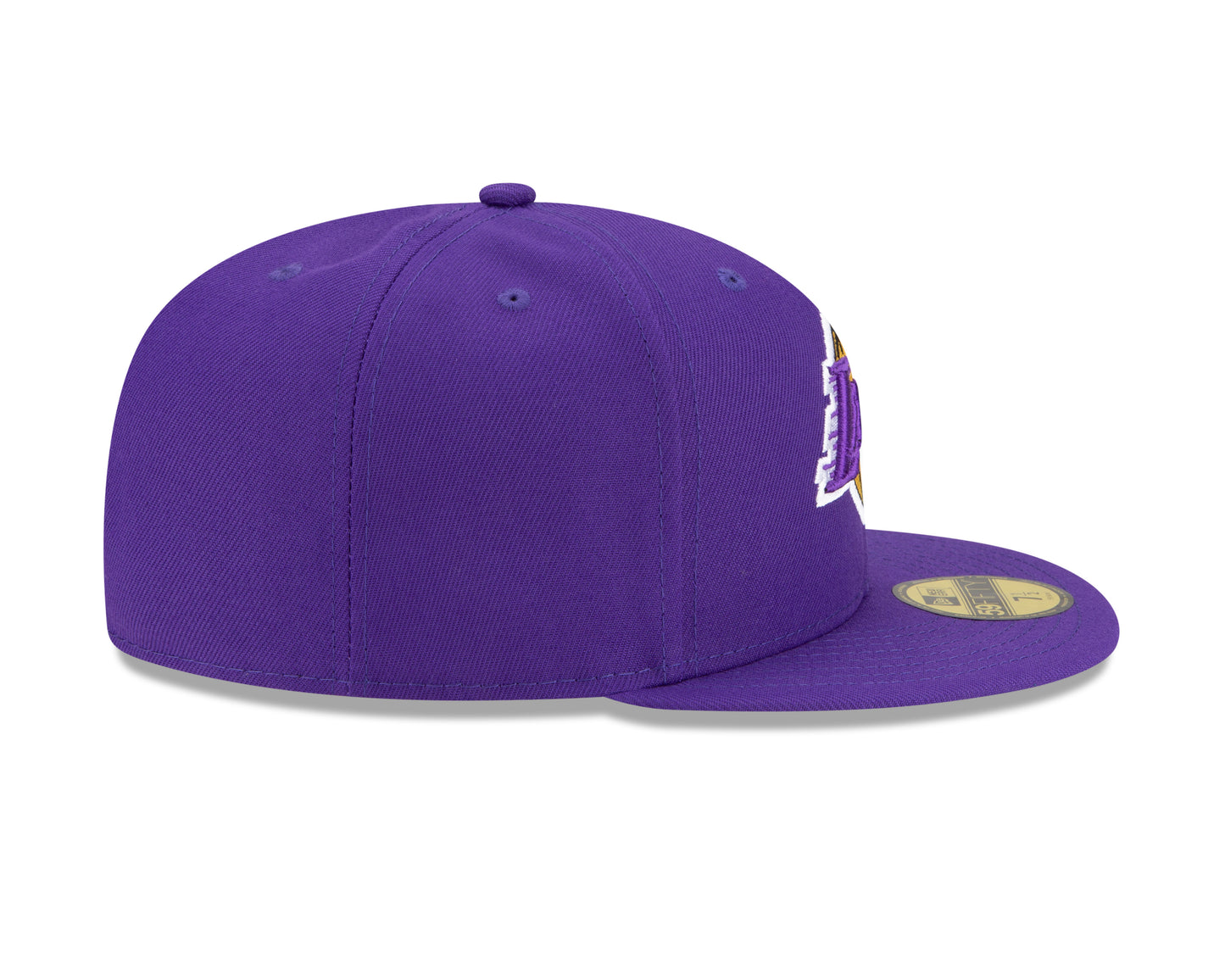 Los Angeles Lakers New Era Paisley Patchwork Undervisor 59FIFTY Fitted Hat - Purple