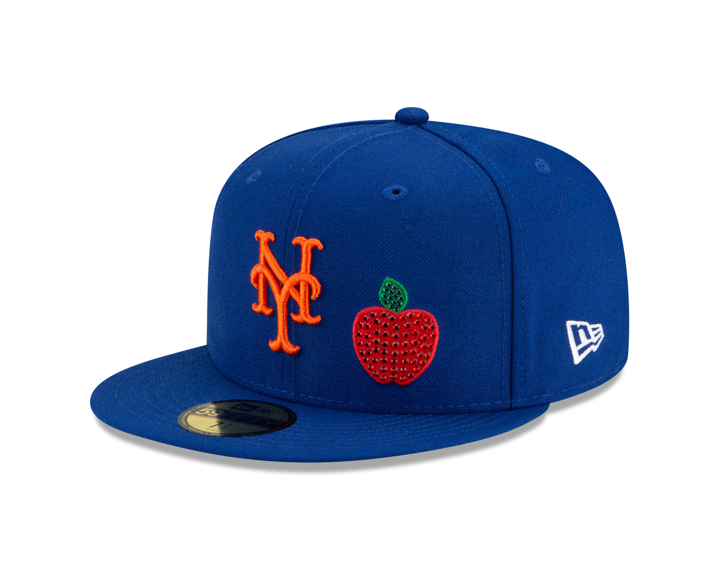 New York Mets New Era Crystal Icons Rhinestone 59FIFTY Fitted Hat - Blue