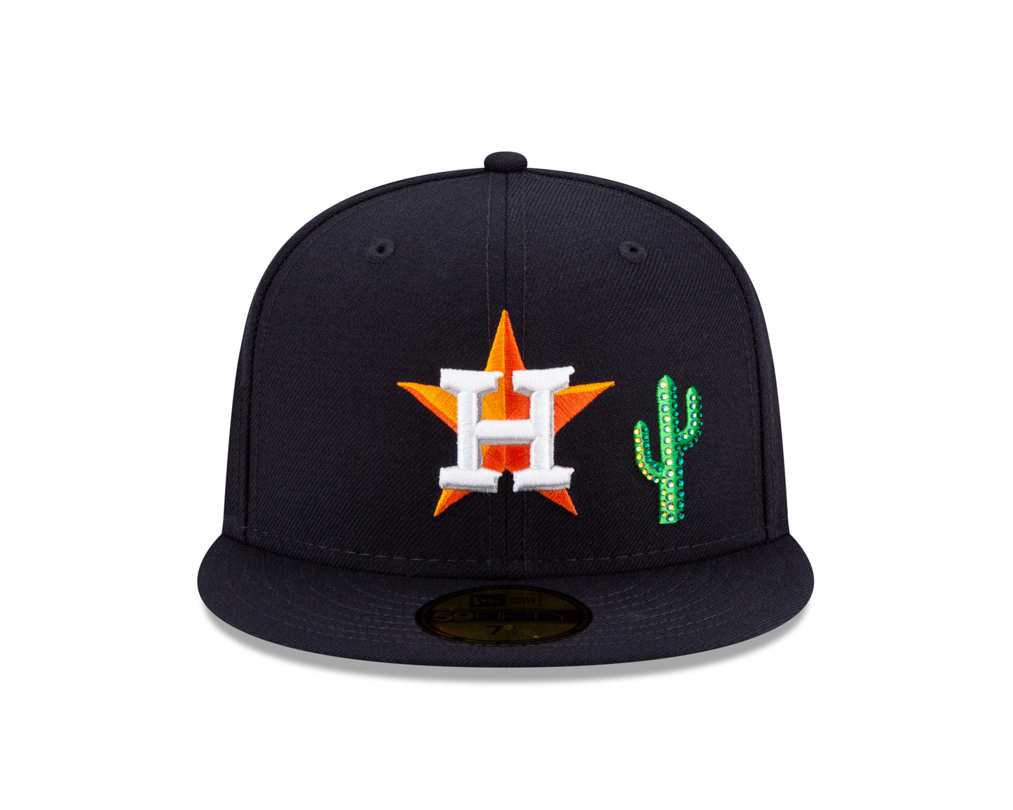 Houston Astros New Era Crystal Icons Rhinestone 59FIFTY Fitted Hat - Navy