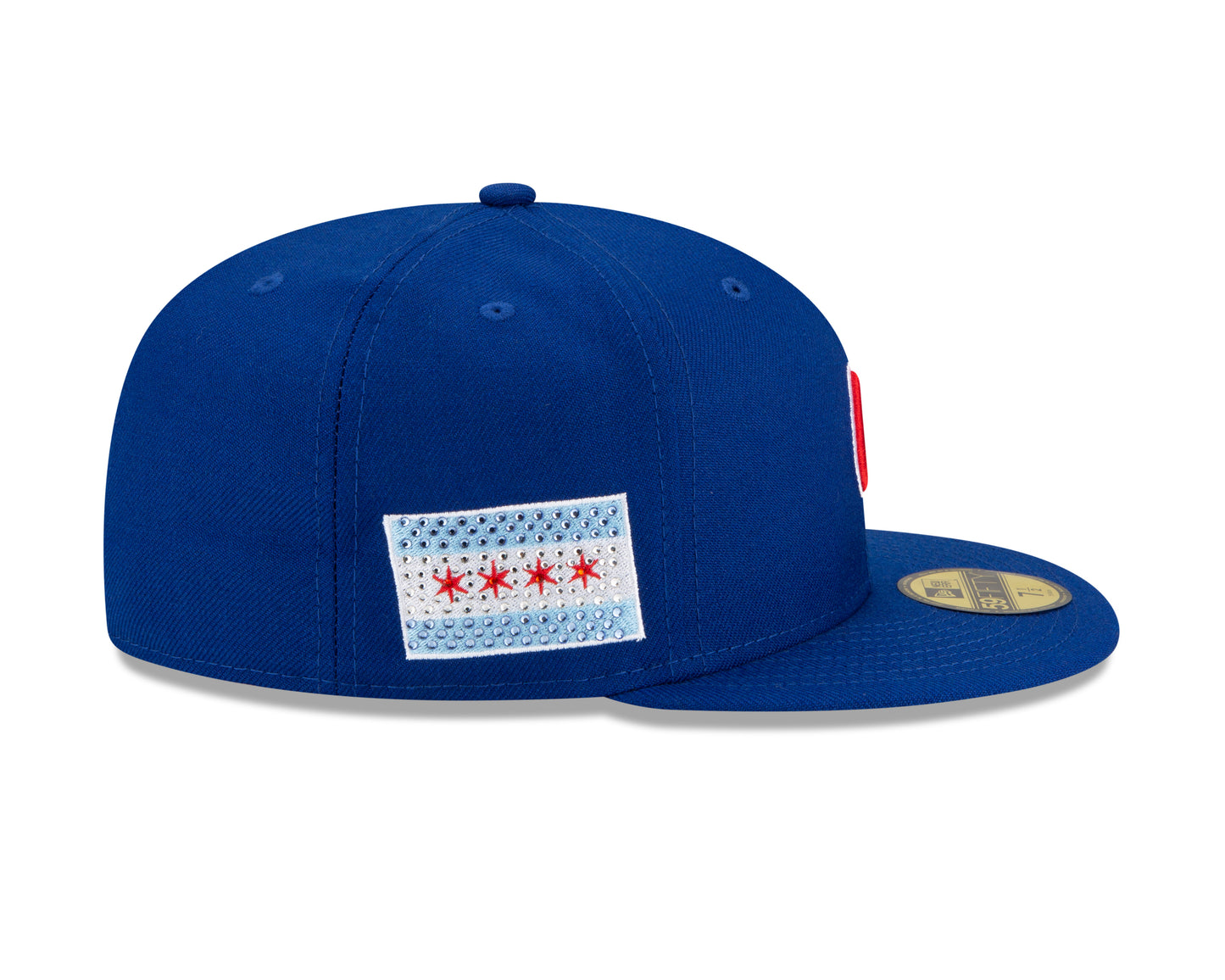 Chicago Cubs New Era Crystal Icons Rhinestone 59FIFTY Fitted Hat - Blue