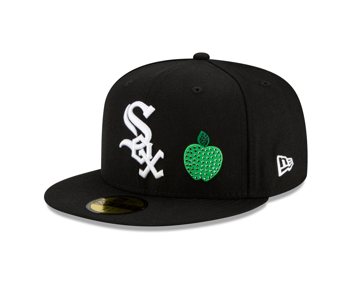 Chicago White Sox New Era Crystal Icons Rhinestone 59FIFTY Fitted Hat - Black