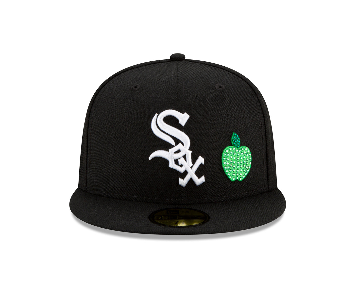 Chicago White Sox New Era Crystal Icons Rhinestone 59FIFTY Fitted Hat - Black