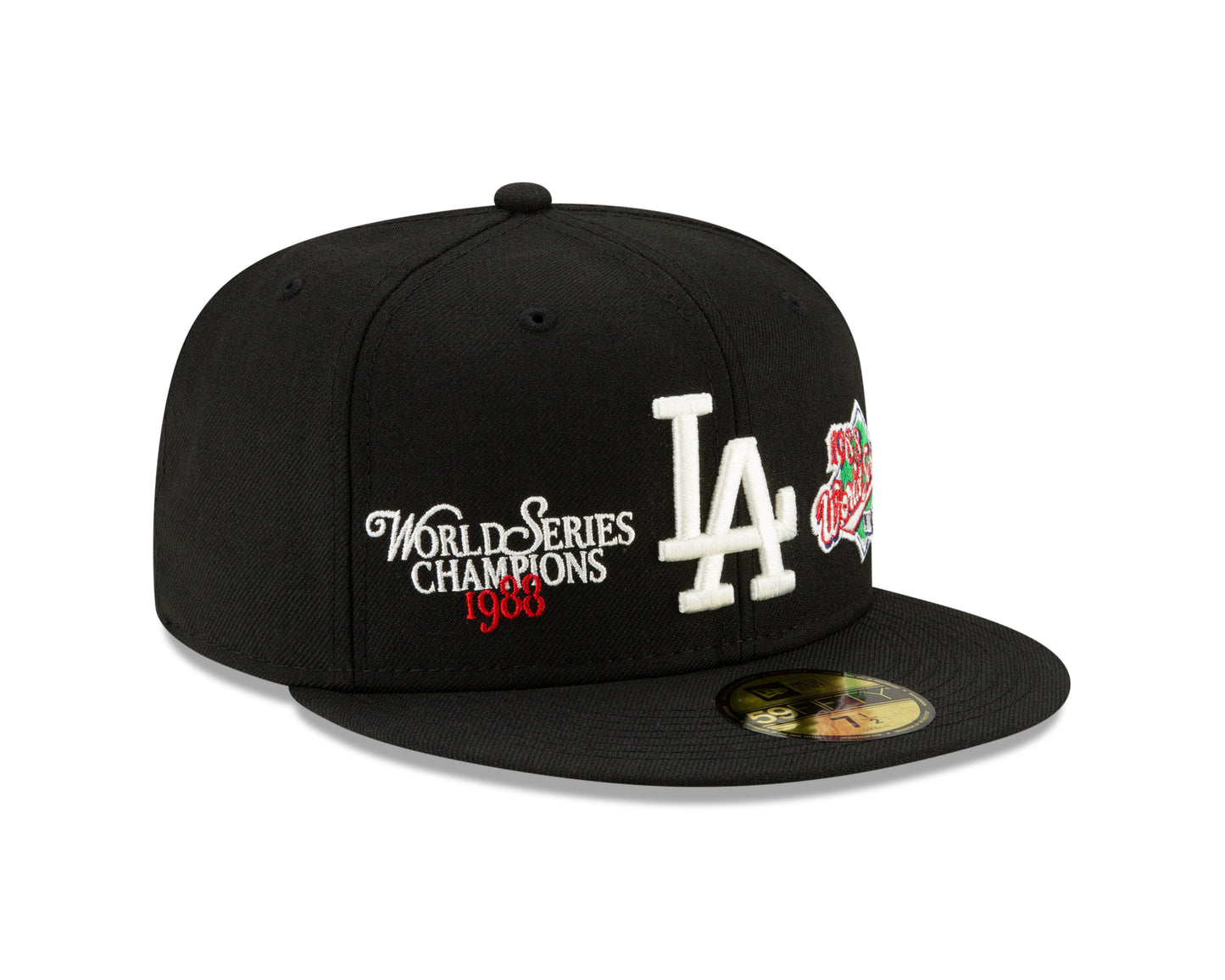 Los Angeles Dodgers New Era Wool World Series 1988 59FIFTY Fitted Hat - Black