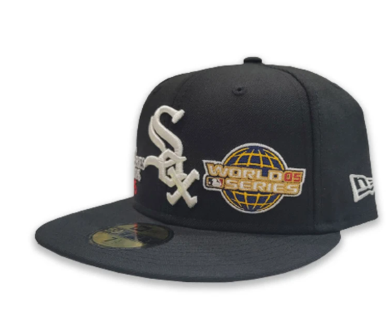 Chicago White Sox New Era Wool World Series 2005 59FIFTY Fitted Hat - Black