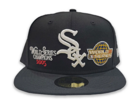 Chicago White Sox New Era Wool World Series 2005 59FIFTY Fitted Hat - Black
