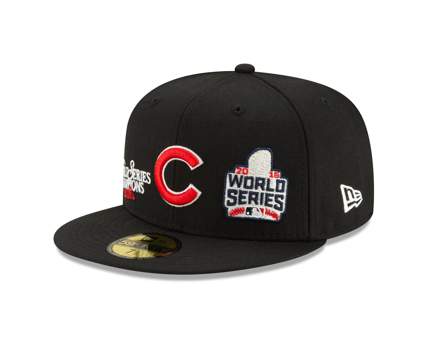 Chicago Cubs New Era Wool World Series 2016 59FIFTY Fitted Hat - Black
