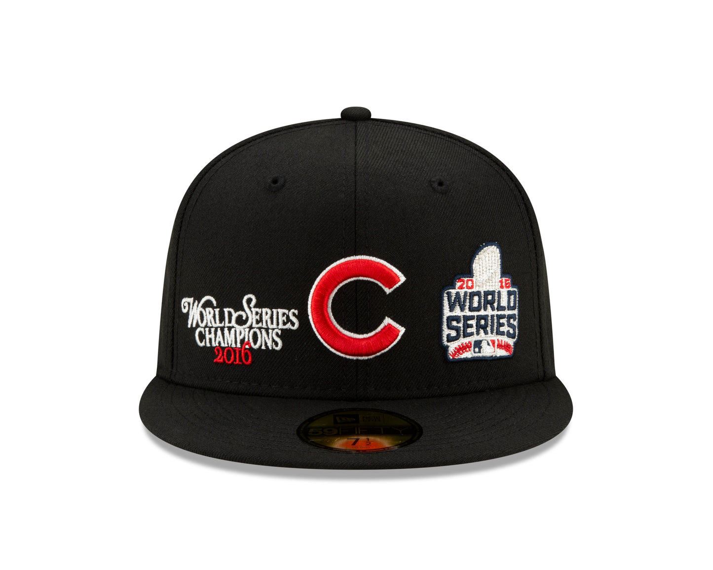 Chicago Cubs New Era Wool World Series 2016 59FIFTY Fitted Hat - Black