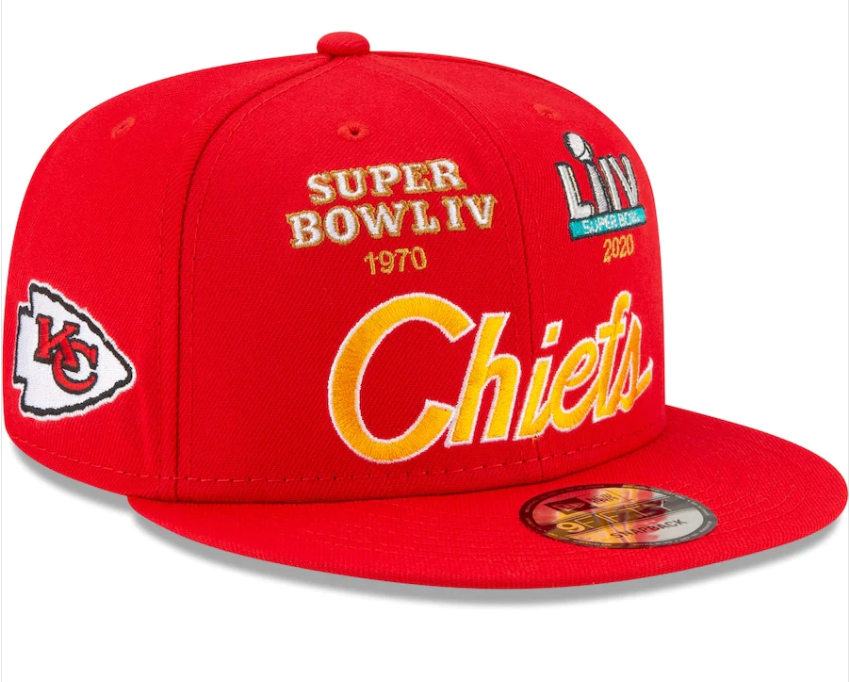 Kansas City Chiefs New Era Multi Logo Super Bowl Champions 9FIFTY Snapback Hat - Red