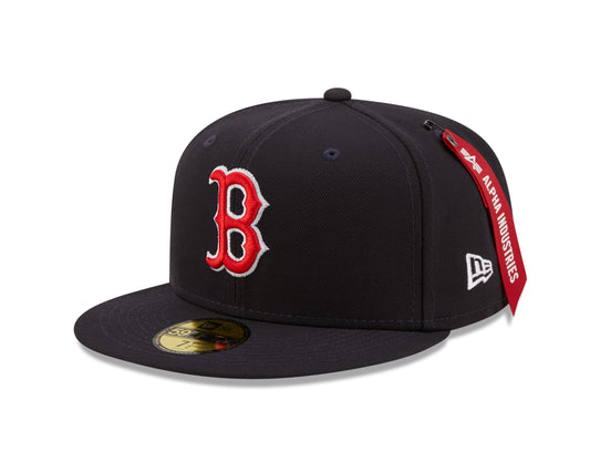 Boston Red Sox New Era Alpha Industries 59FIFTY Fitted Hat- Navy