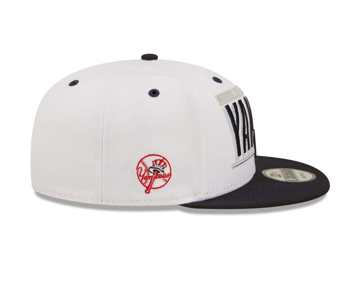 New York Yankees New Era Retro Title 9FIFTY Snapback Hat - White/Navy
