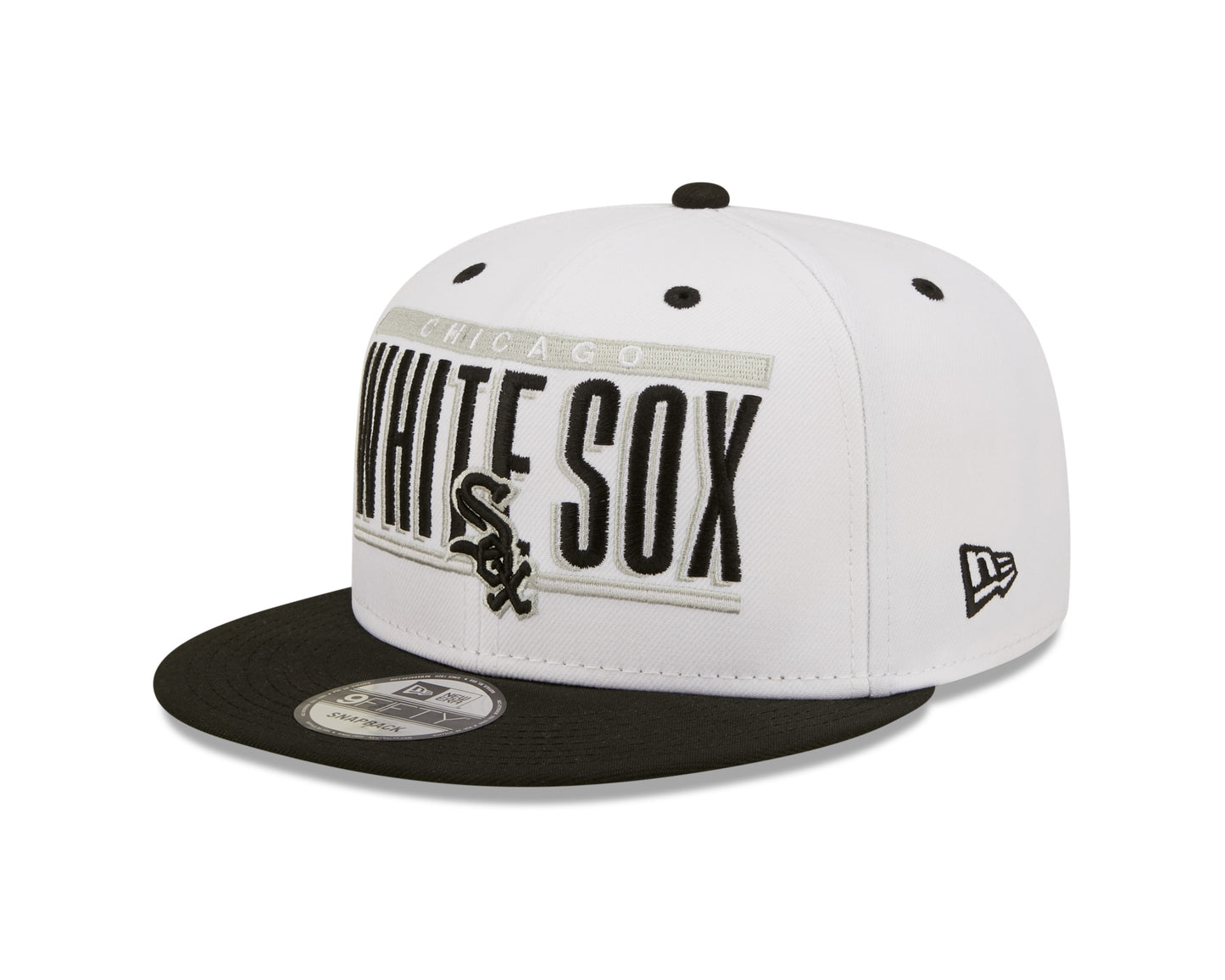 Chicago White Sox New Era Retro Title 9FIFTY Snapback Hat - White/Black