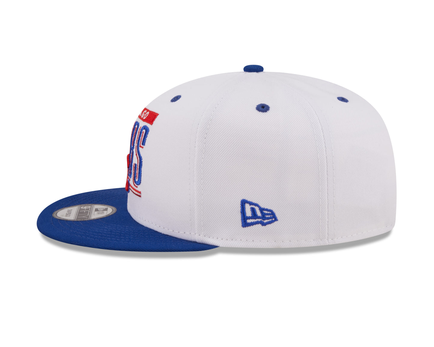 Chicago Cubs New Era Retro Title 9FIFTY Snapback Hat - White/Blue