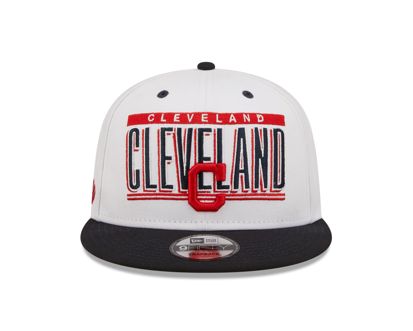 Cleveland Guardians New Era Retro Title White / Blue 9FIFTY Snap Back Hat