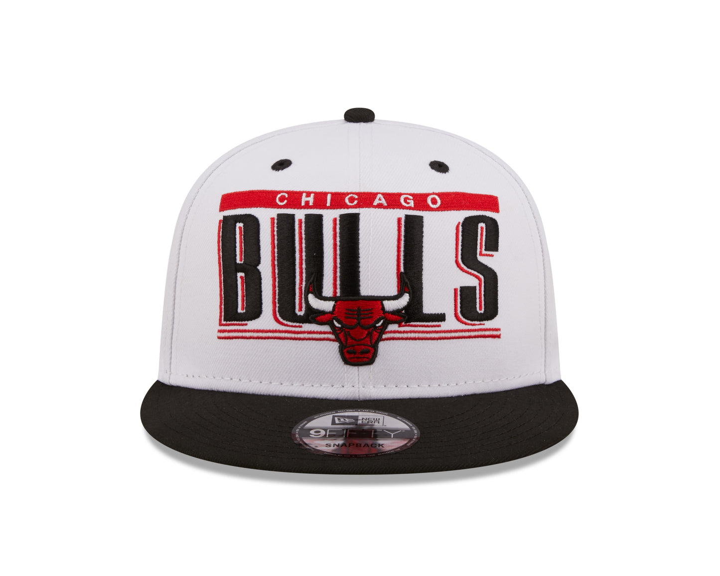 Chicago Bulls New Era Retro Title White / Black 9FIFTY Snap Back Hat