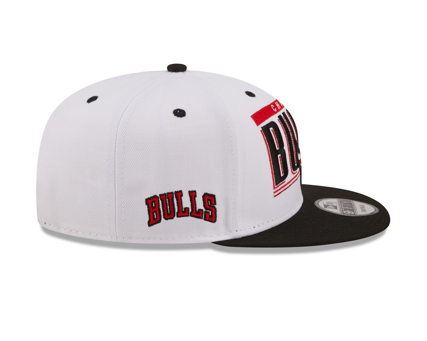 Chicago Bulls New Era Retro Title White / Black 9FIFTY Snap Back Hat