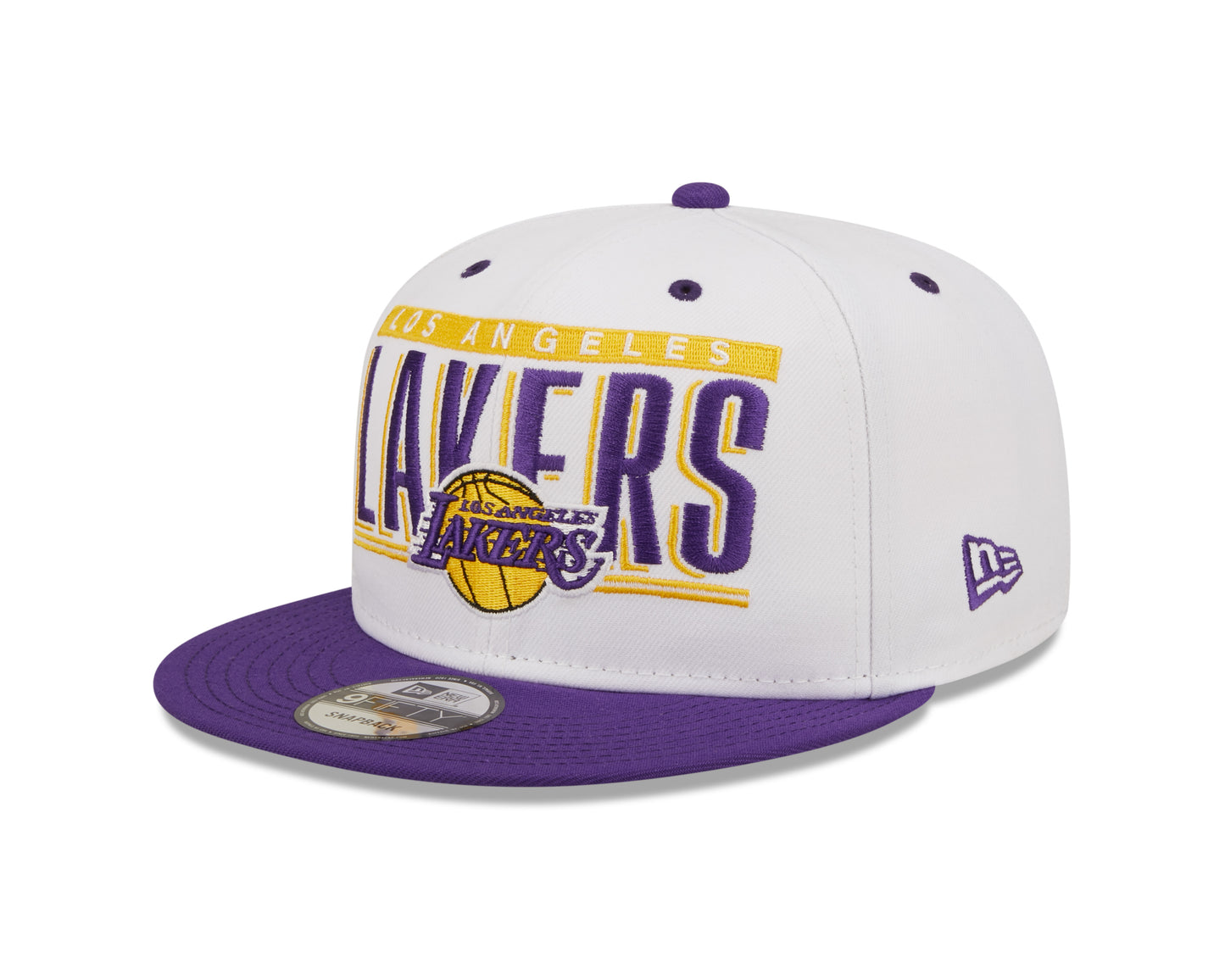 Los Angeles Lakers New Era Retro Title White / Purple 9FIFTY Snap Back Hat