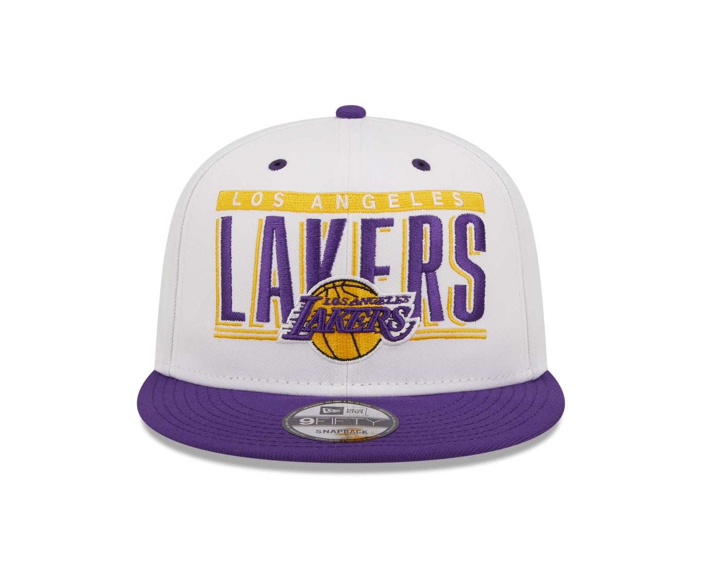 Los Angeles Lakers New Era Retro Title White / Purple 9FIFTY Snap Back Hat