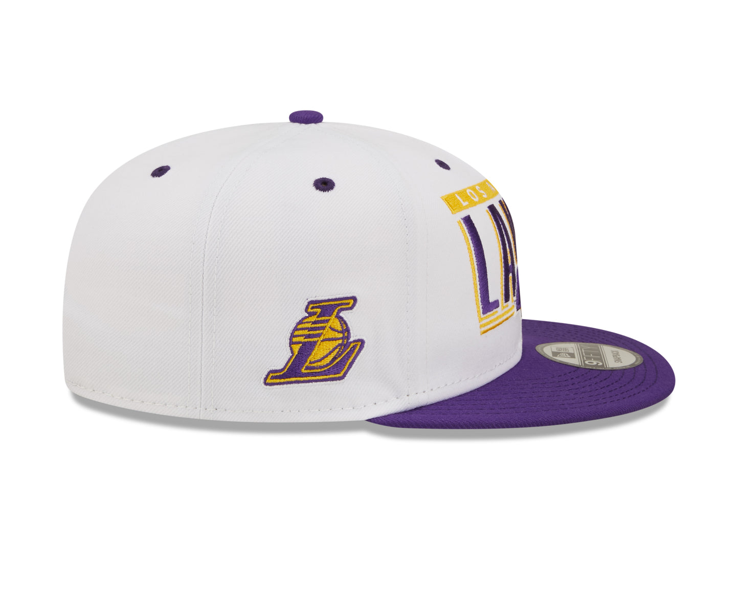 Los Angeles Lakers New Era Retro Title White / Purple 9FIFTY Snap Back Hat
