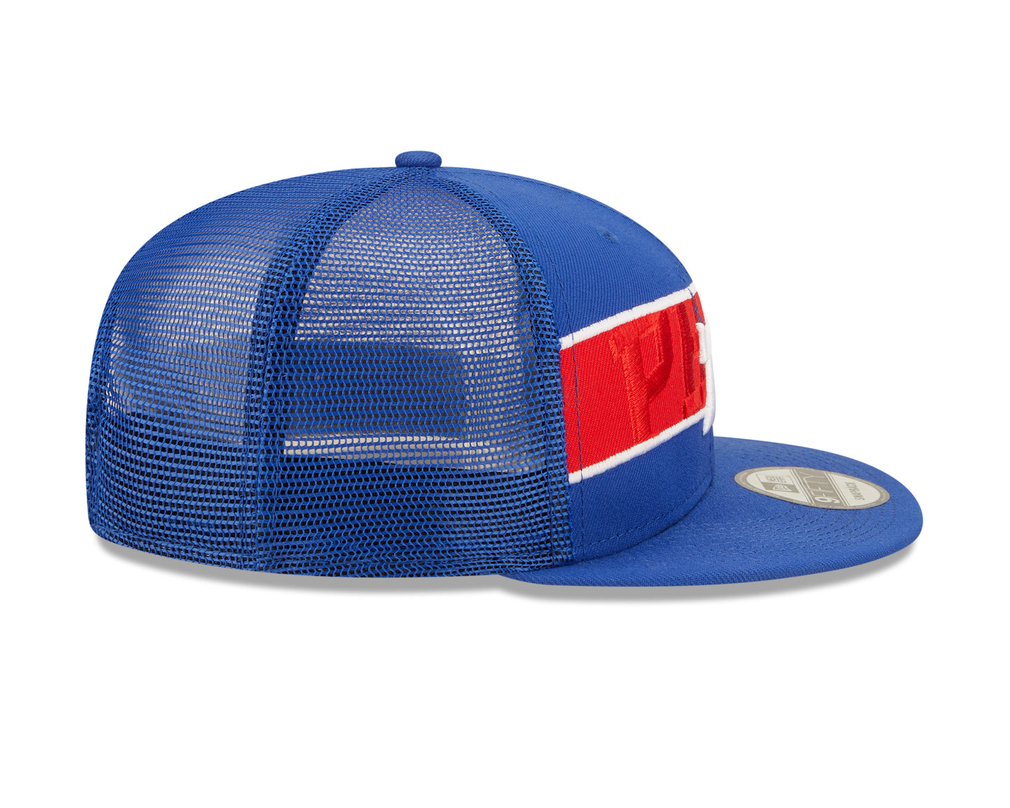 Philadelphia 76ers New Era Blue Tonal Band Trucker Mesh 9FIFTY Snapback Hat