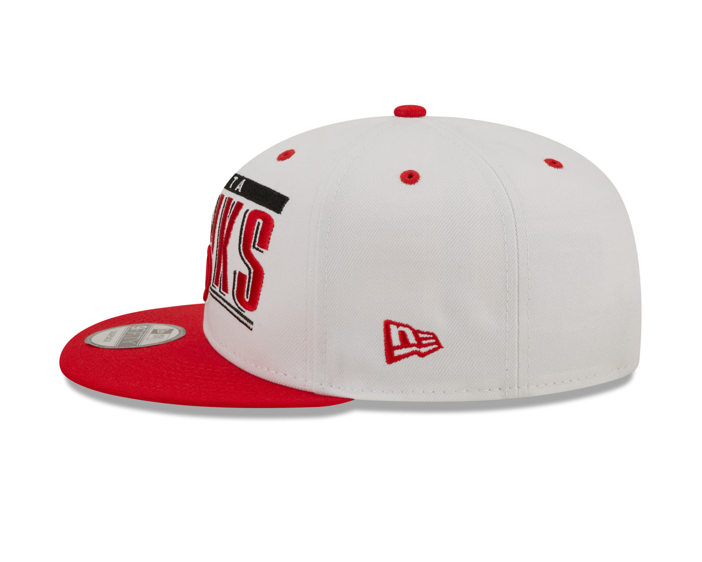 Atlanta Hawks New Era Retro Title White / Red 9FIFTY Snap Back Hat