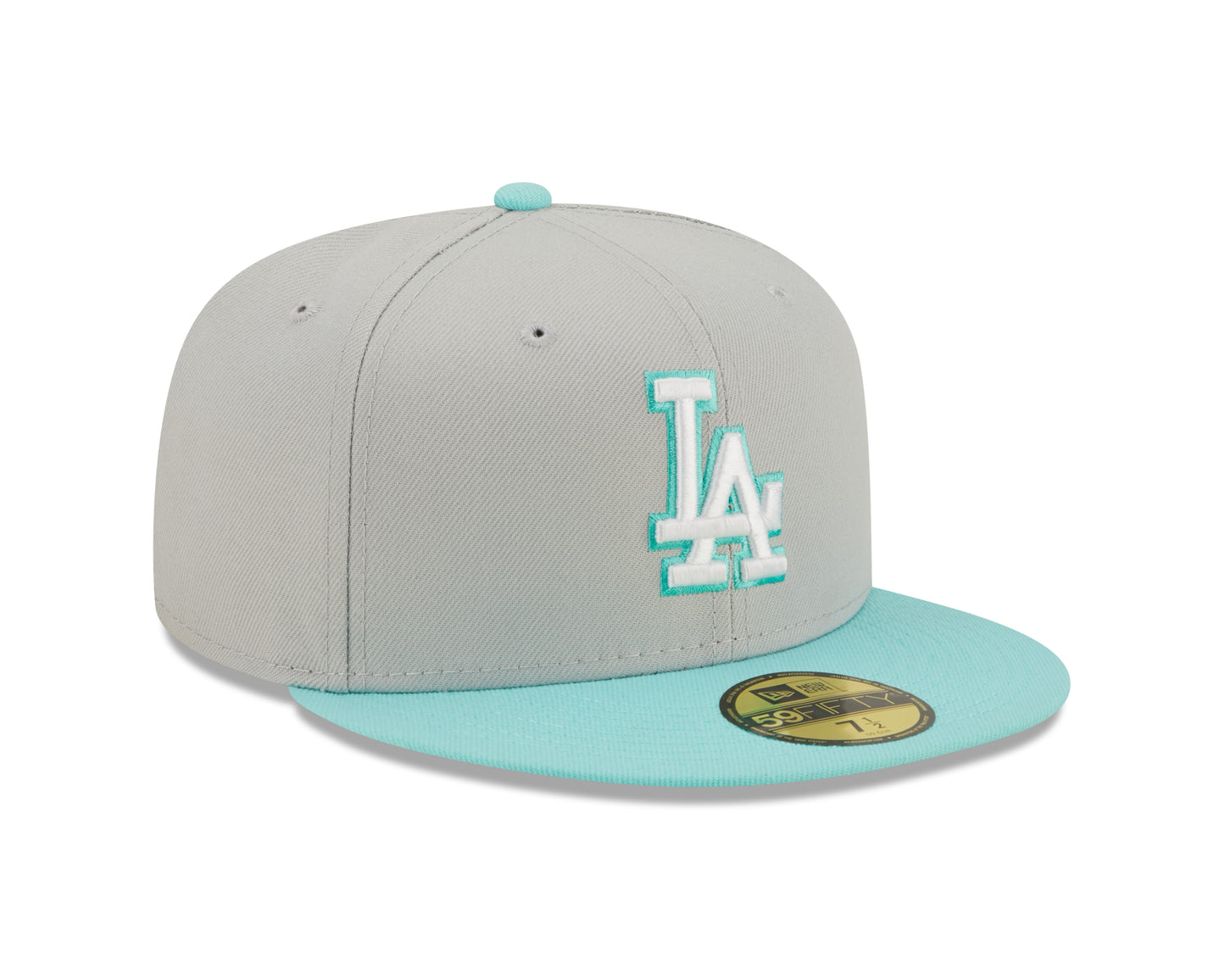 Los Angeles Dodgers New Era Color Pack 2 Tone Mint /Gray 59fifty Fitted Hat