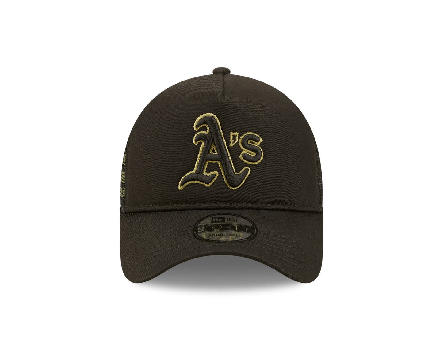 Oakland Athletics New Era x Alpha Industries A-Frame 9FORTY Trucker Snapback