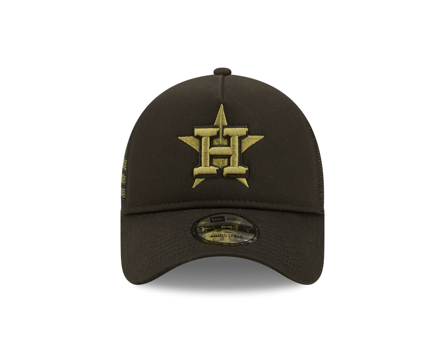 Houston Astros New Era x Alpha Industries A-Frame 9FORTY Trucker Snapback