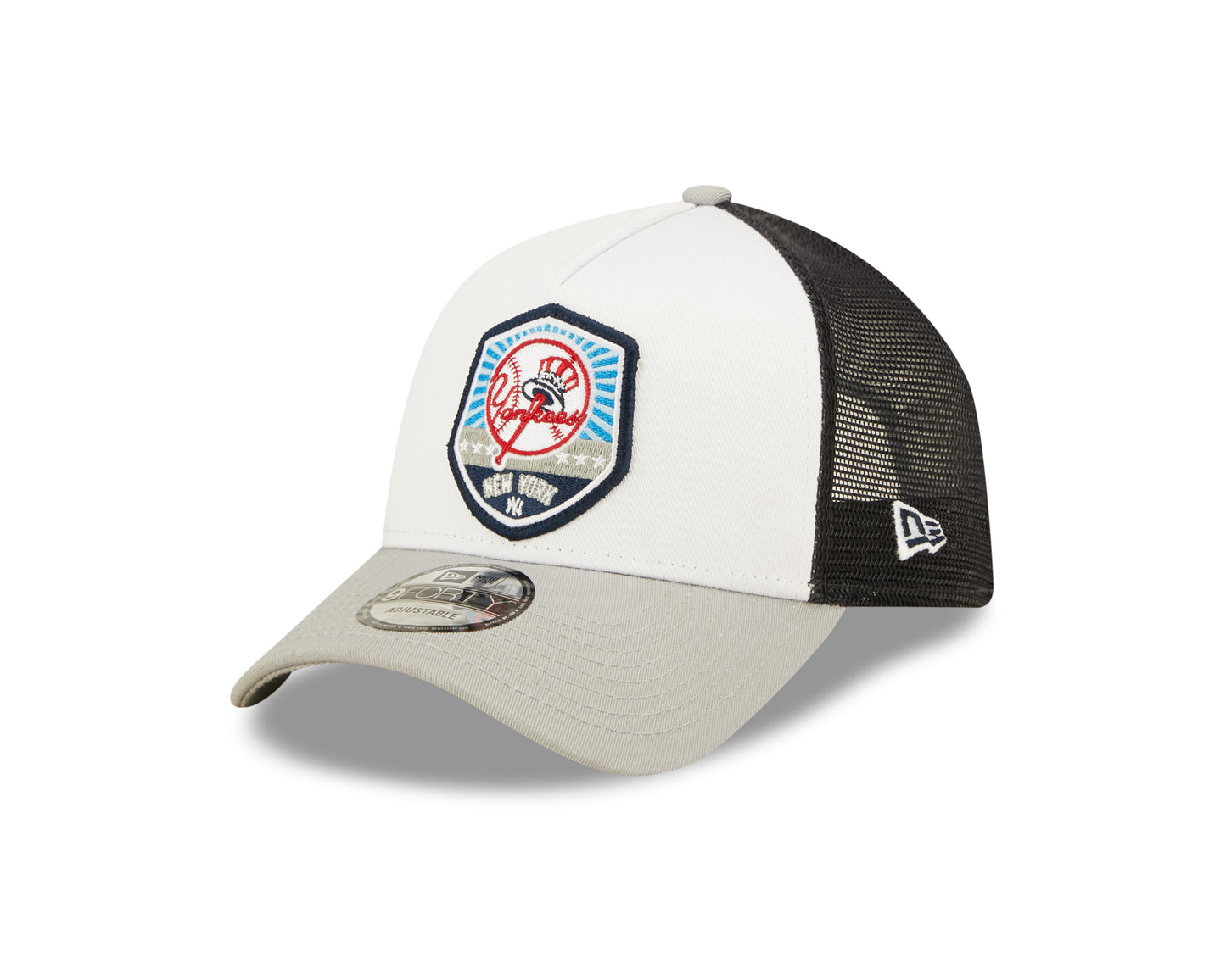 New York Yankees New Era Fresh Side A-Frame Trucker 9FORTY Snapback Hat