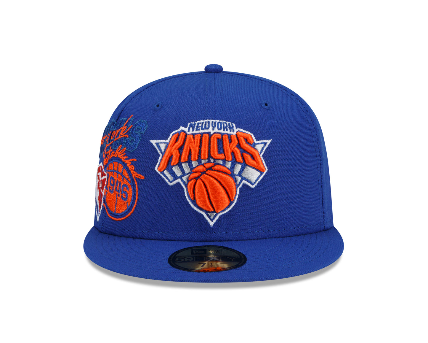 New York Knicks New Era Team Color Back Half 59fifty Fitted Hat