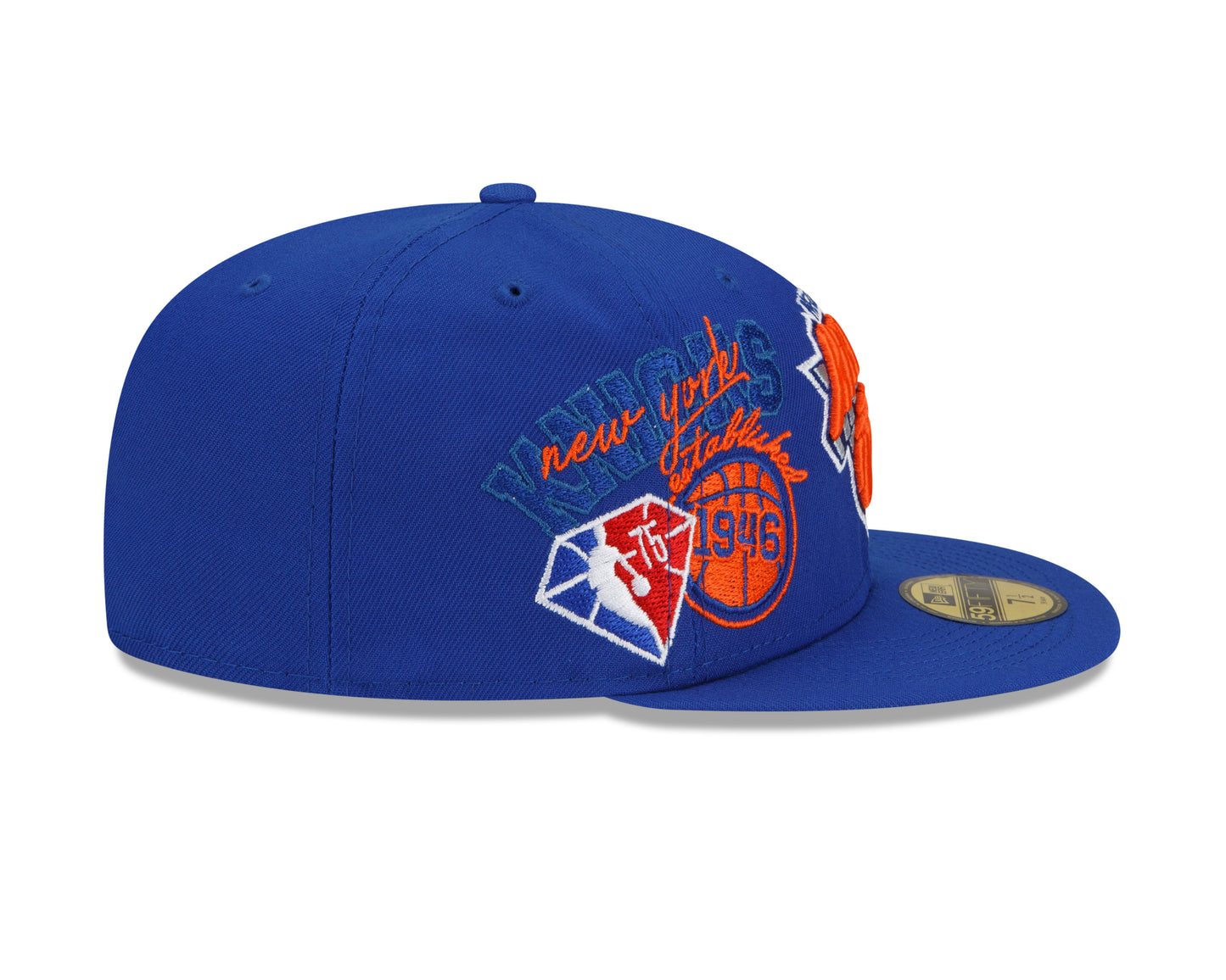 New York Knicks New Era Team Color Back Half 59fifty Fitted Hat