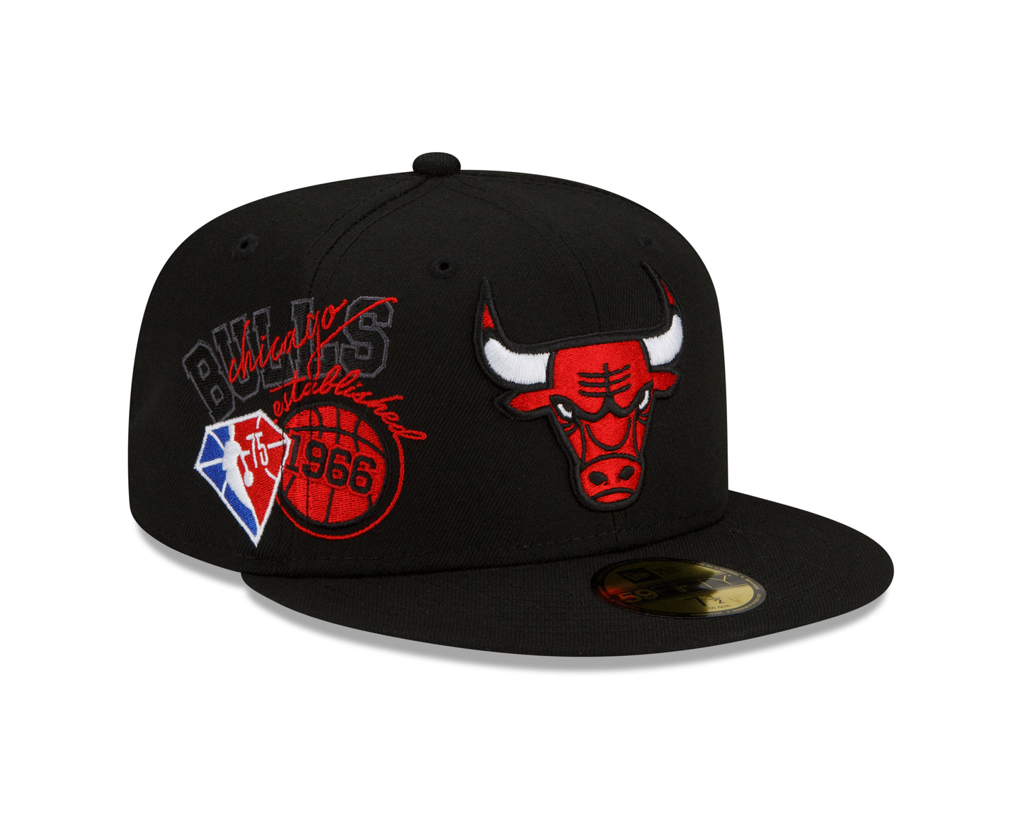 Chicago Bulls New Era Team Color Back Half 59fifty Fitted Hat