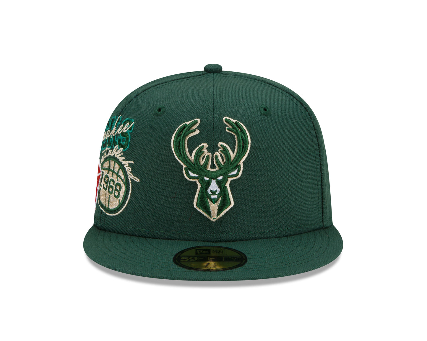 Milwaukee Bucks New Era Team Color Back Half 59fifty Fitted Hat