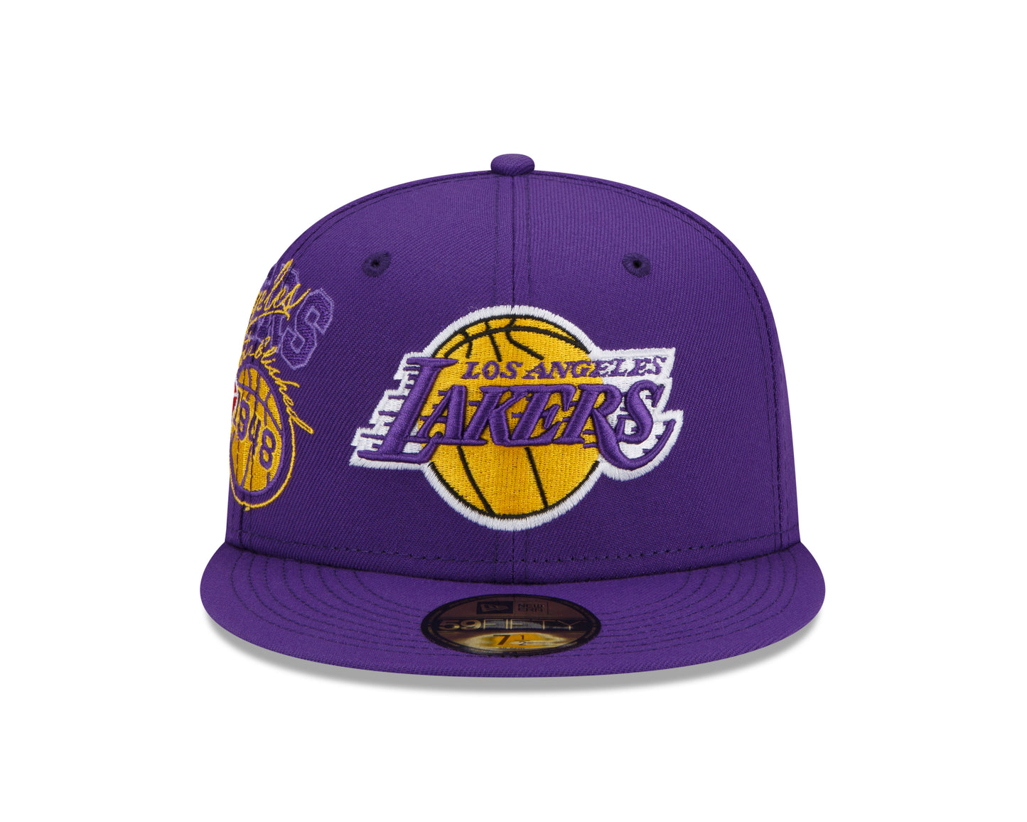 Los Angeles Lakers New Era Team Color Back Half 59fifty Fitted Hat
