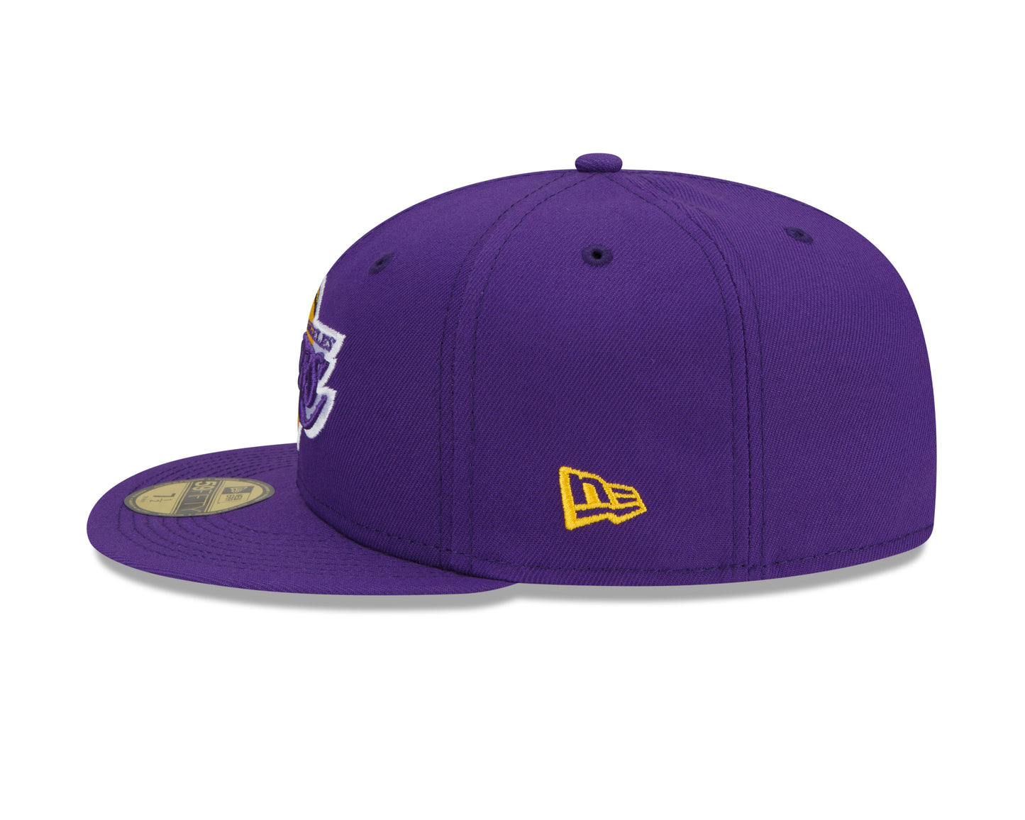 Los Angeles Lakers New Era Team Color Back Half 59fifty Fitted Hat