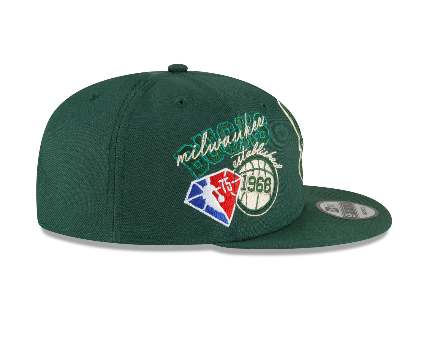 Milwaukee Bucks Authentic Back Half Series 9FIFTY Snap Back Hat - Green