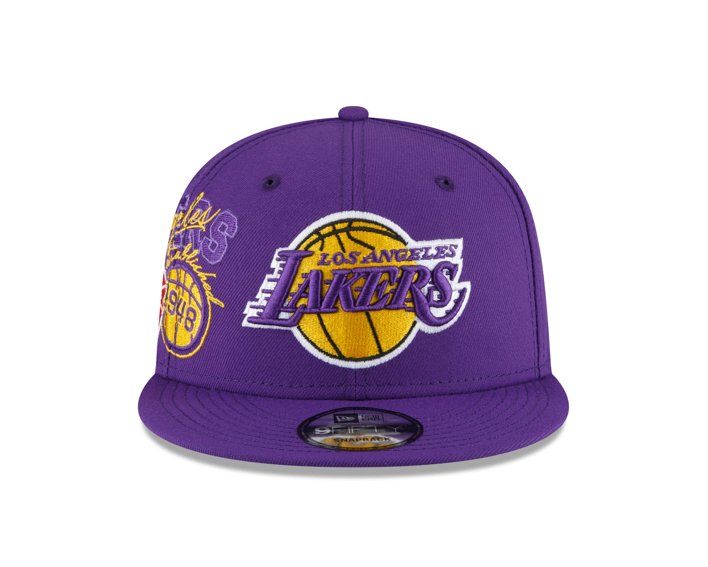 Los Angeles Lakers Authentic Back Half Series 9FIFTY Snap Back Hat - Purple