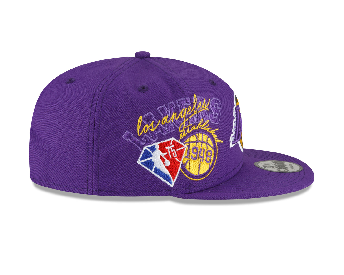 Los Angeles Lakers Authentic Back Half Series 9FIFTY Snap Back Hat - Purple