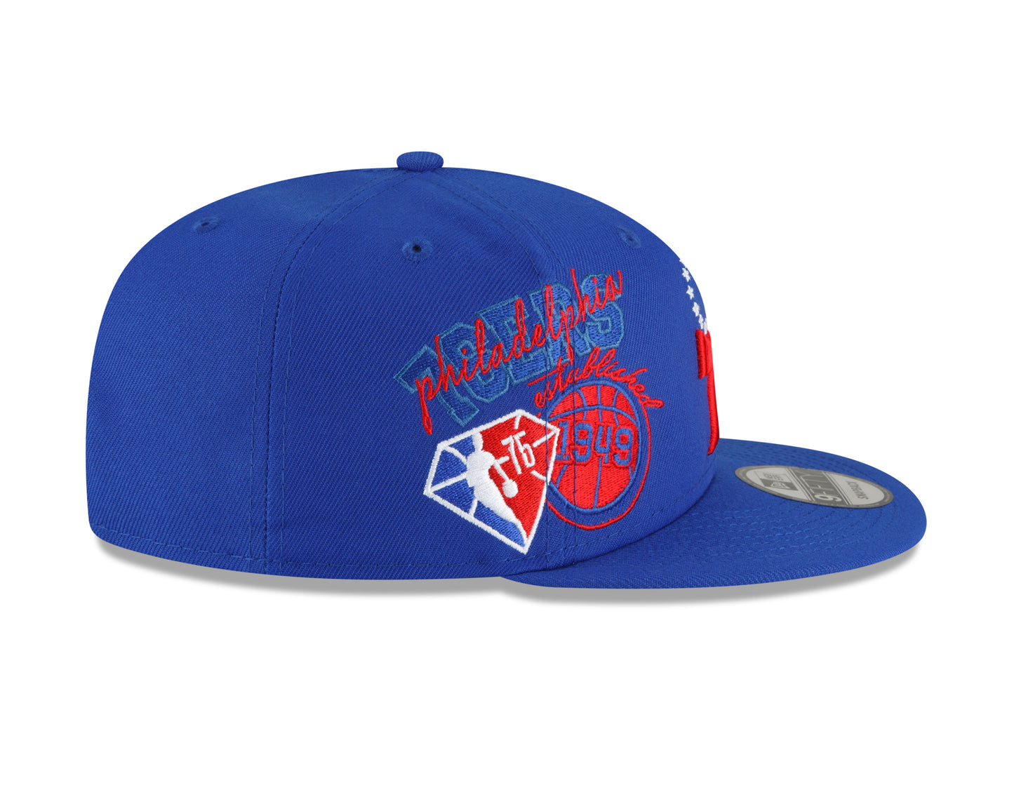 Philadelphia 76ers Authentic Back Half Series 9FIFTY Snap Back Hat - Blue