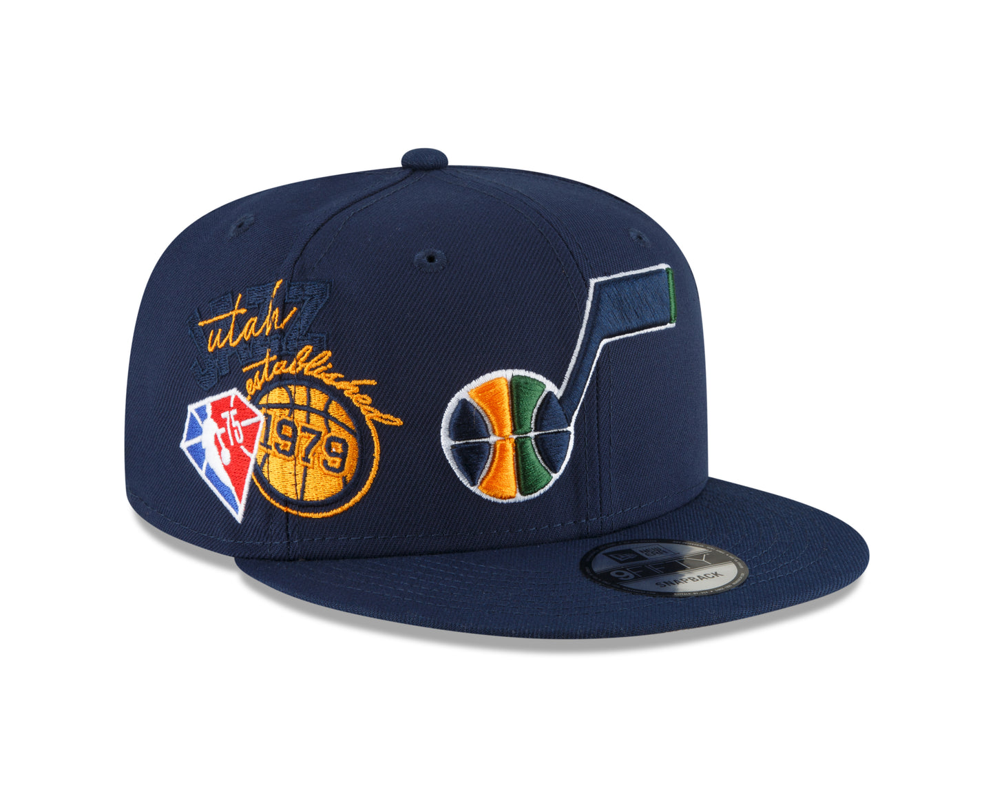 Utah Jazz Authentic Back Half Series 9FIFTY Snap Back Hat - Blue