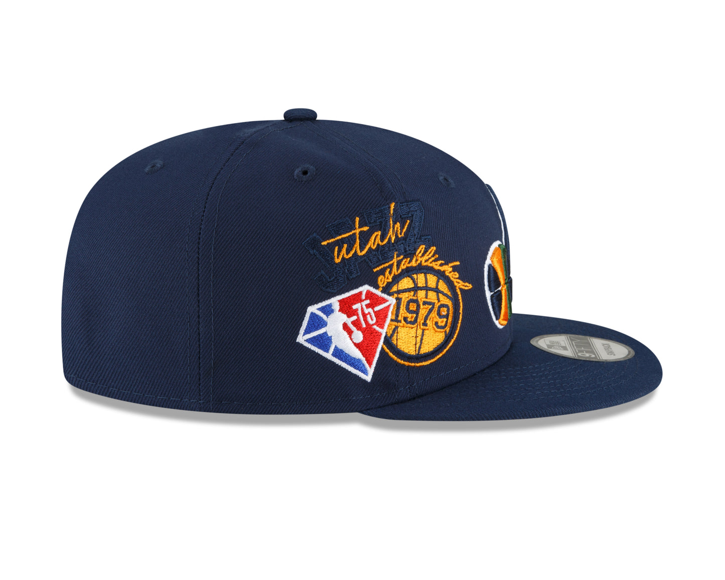 Utah Jazz Authentic Back Half Series 9FIFTY Snap Back Hat - Blue