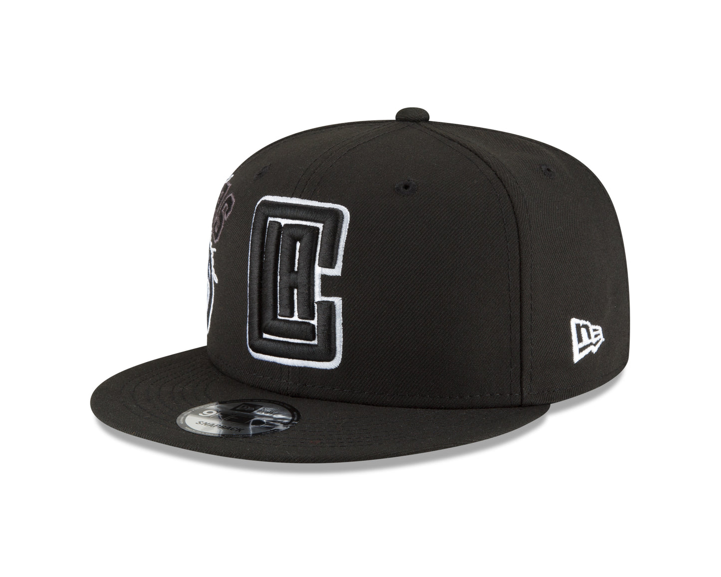 Los Angeles Clippers Black & White Back Half Series 9FIFTY Snap Back Hat